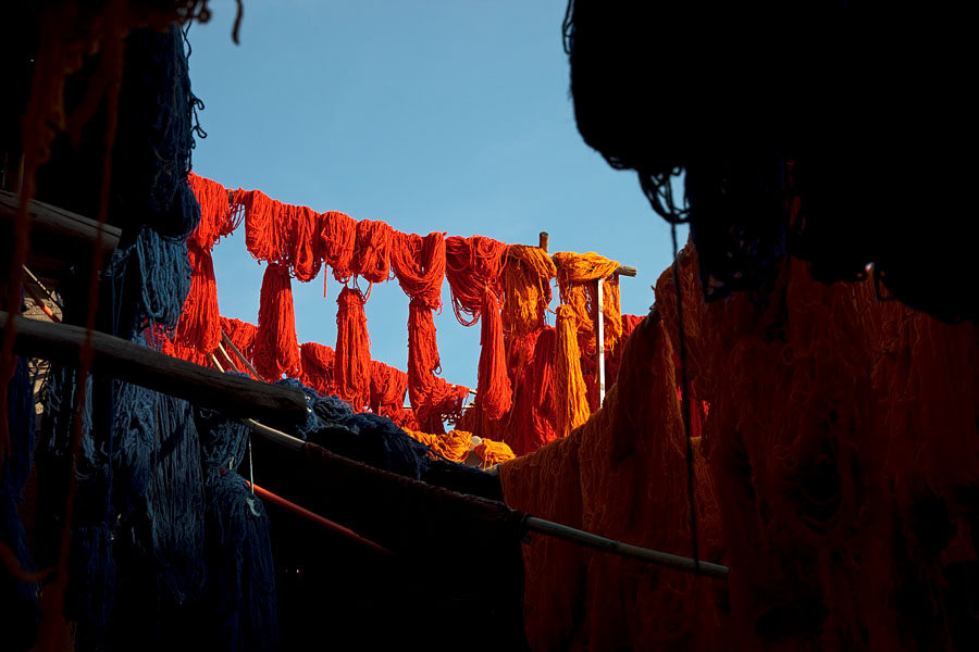  Wool dying Marrakech   Morocco